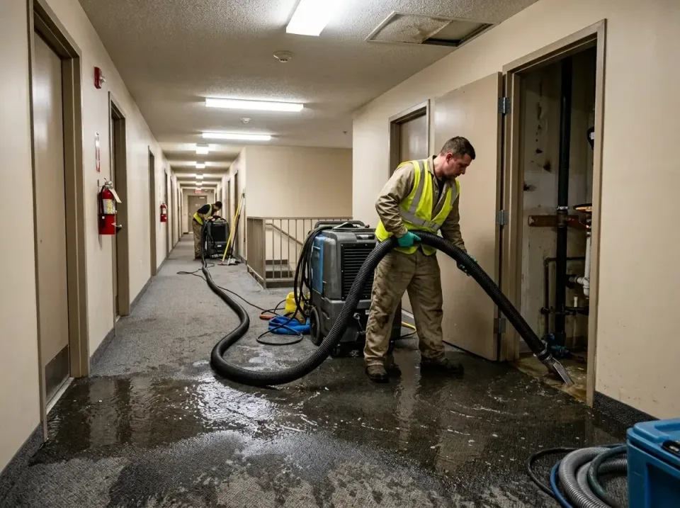 multi-unit-apartment-hallway-f-005 — frequently asked questions, Emergency Burst Pipe Water Extraction & Removal in Arthurto…